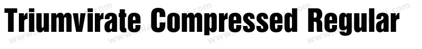 Triumvirate Compressed Regular字体转换